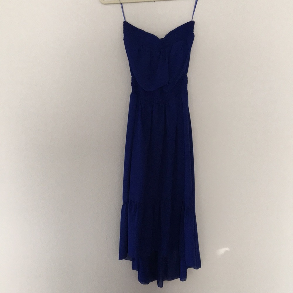 Sleeveless cobalt blue dress